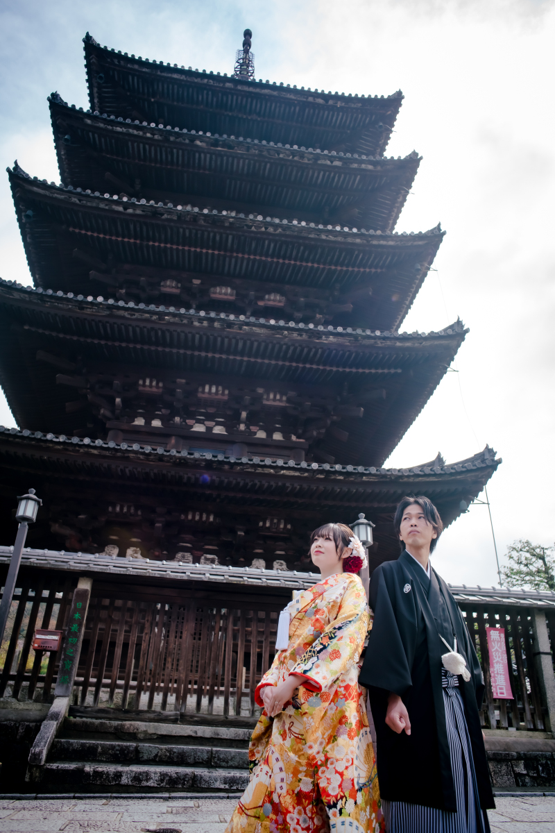 背中合わせショット