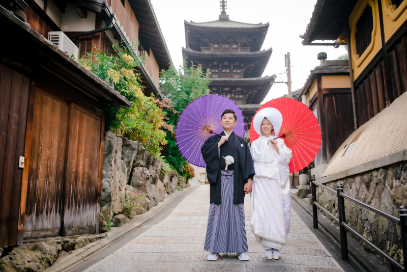 番傘を使ったショット♪