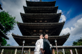 八坂の塔周辺にて衣装１点ロケ撮影！！