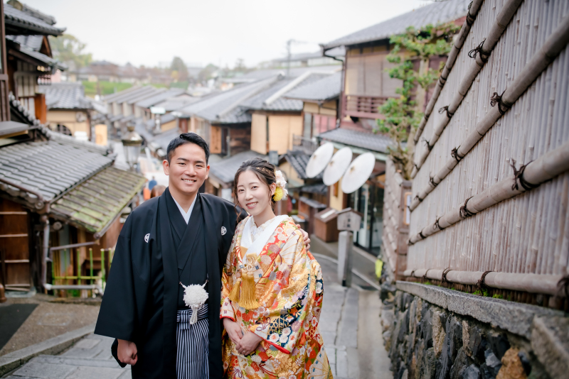 京都らしい街並みで