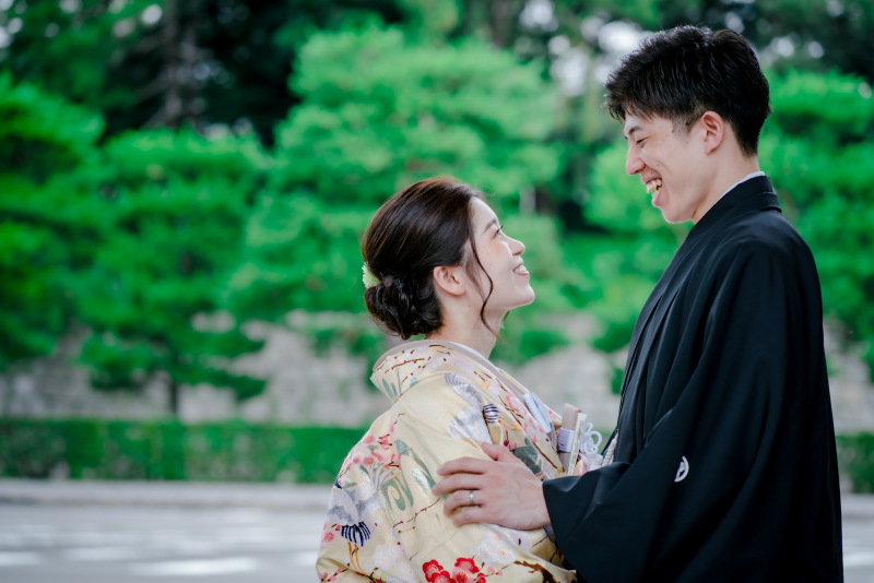 見つめあうお二人！