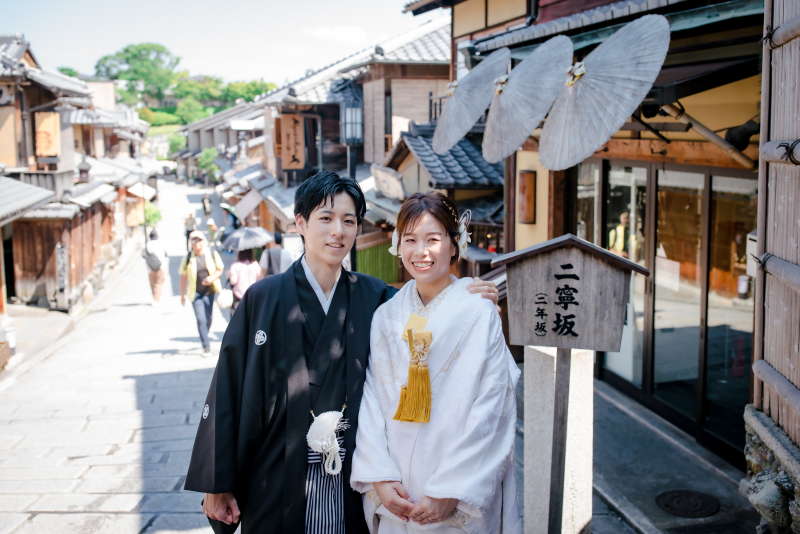 京都らしい街並みと一緒に&hellip;