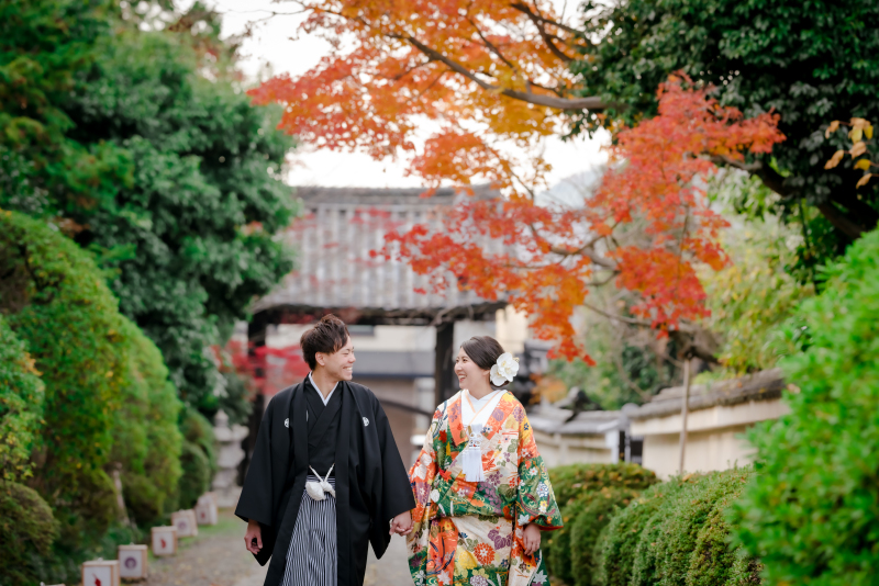 寺院での撮影スタート！