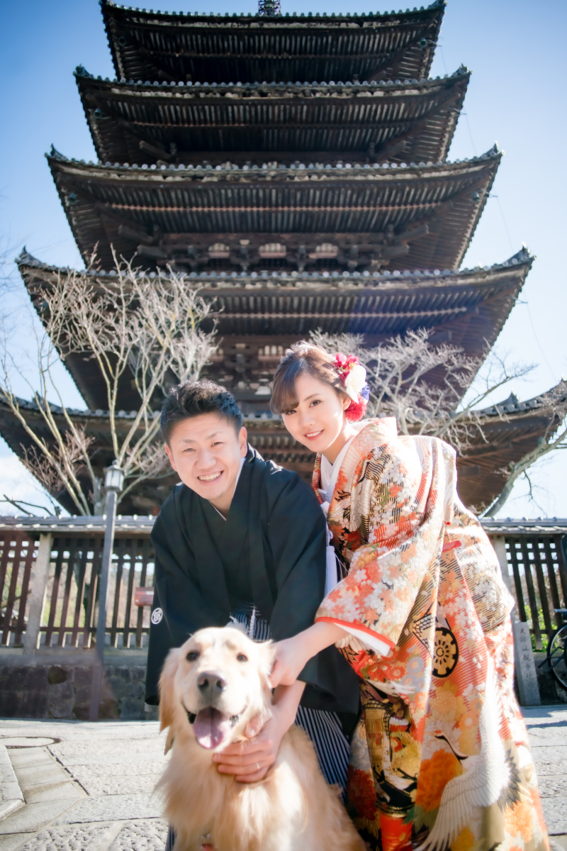 Arch Bridal_ペットと一緒に撮影できる