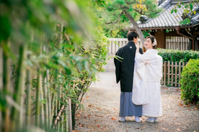 Arch Bridal_庭園で撮影できる