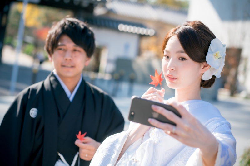 ご自身のスマートフォンで撮影も◎