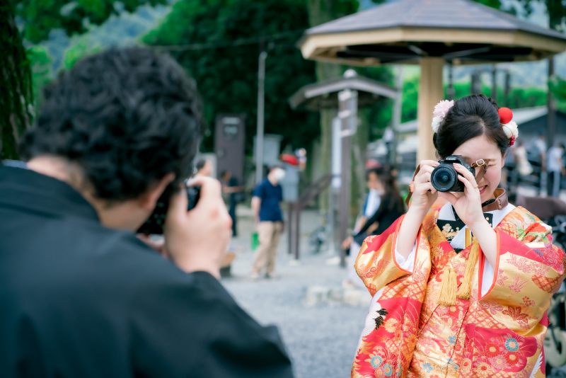 お互いに撮りあいっこ！