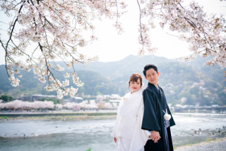 Arch Bridal_和装前撮り：桜編