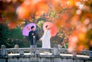 Arch Bridal_和装前撮り：紅葉編