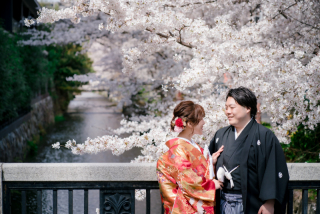 Arch Bridal_和装前撮り：桜編