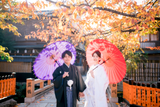 Arch Bridal_和装前撮り：紅葉編