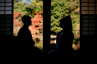Arch Bridal_和装前撮り【紅葉】：神社仏閣