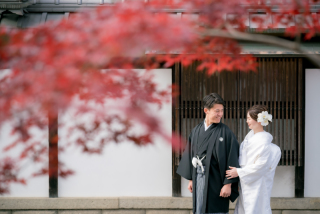 Arch Bridal_和装前撮り：紅葉編