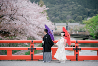 Arch Bridal_和装前撮り：桜編