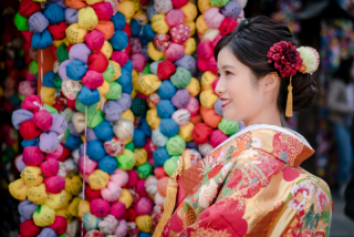 タッセル髪飾り