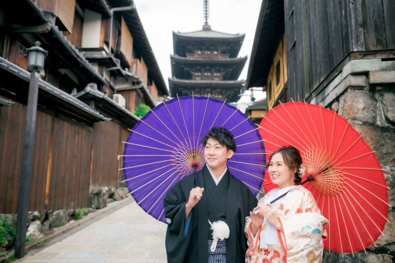 街並みと五重塔