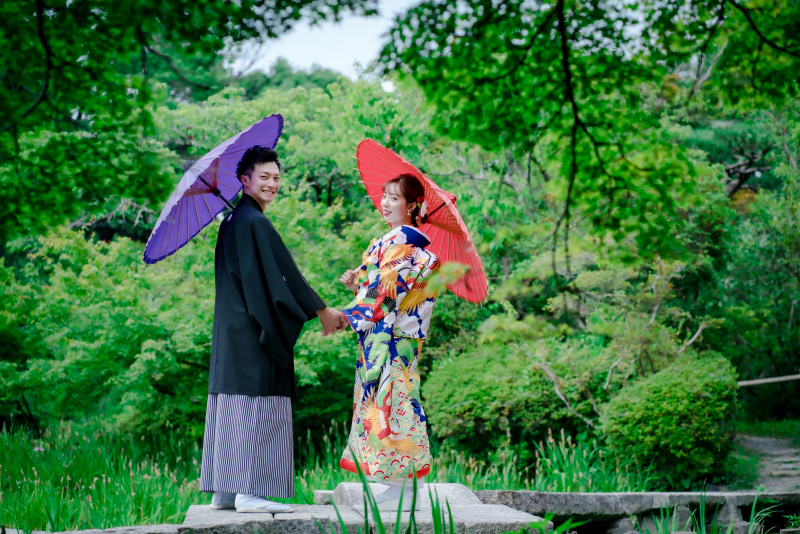 Arch Bridal_庭園で撮影できる