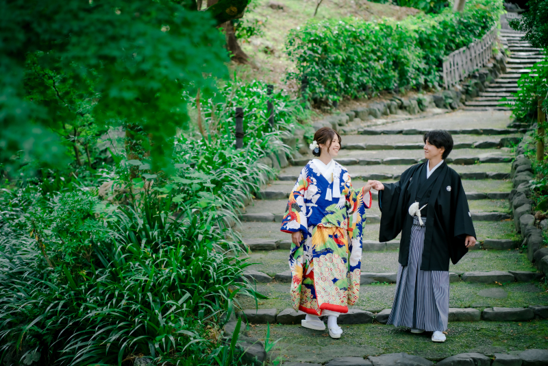 Arch Bridal_庭園で撮影できる