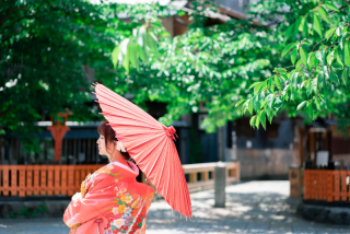 祇園：巽橋にて
