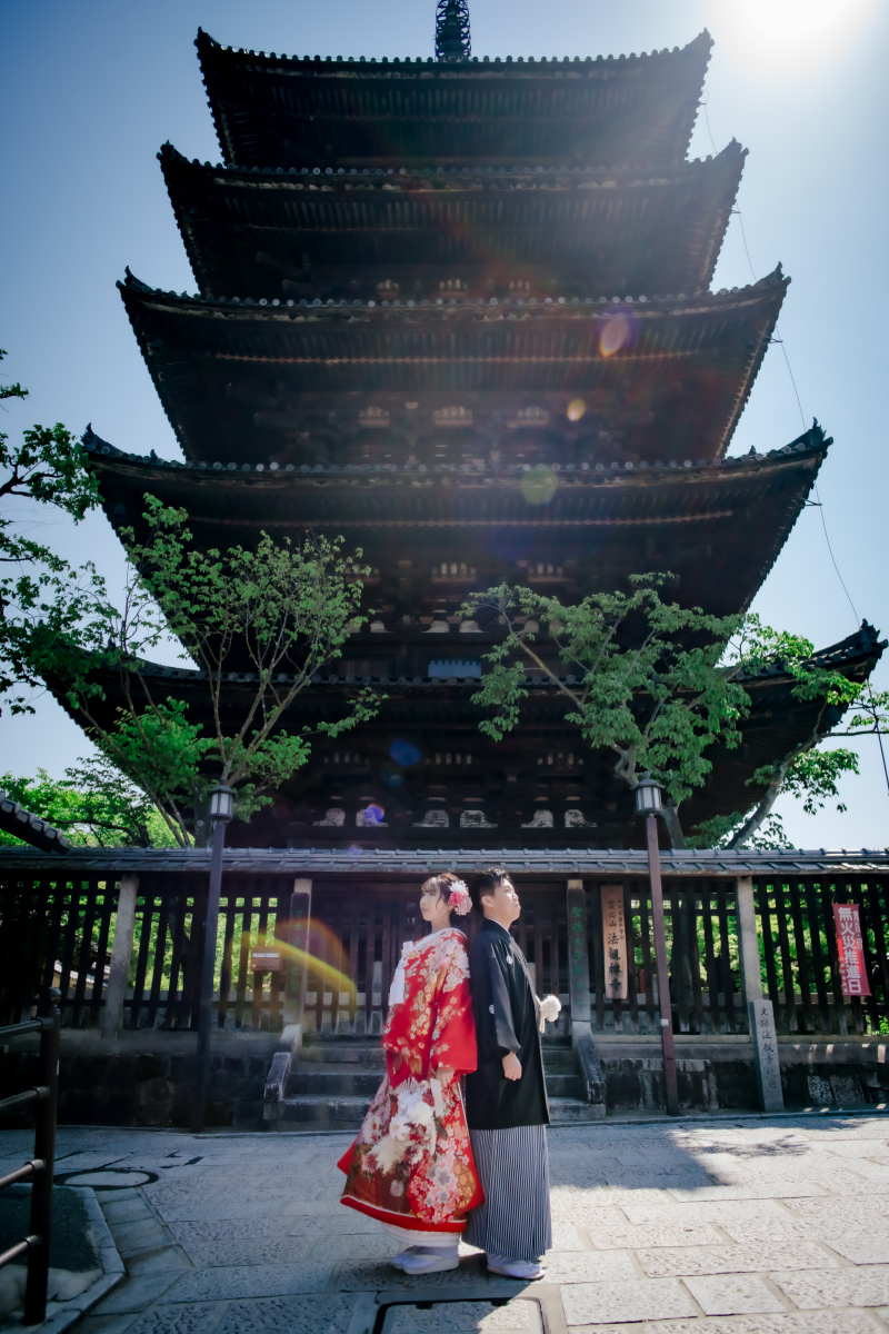 ロケ地【八坂の塔周辺】和装2点＋全データ付きプラン【3～5月】【9～12月】