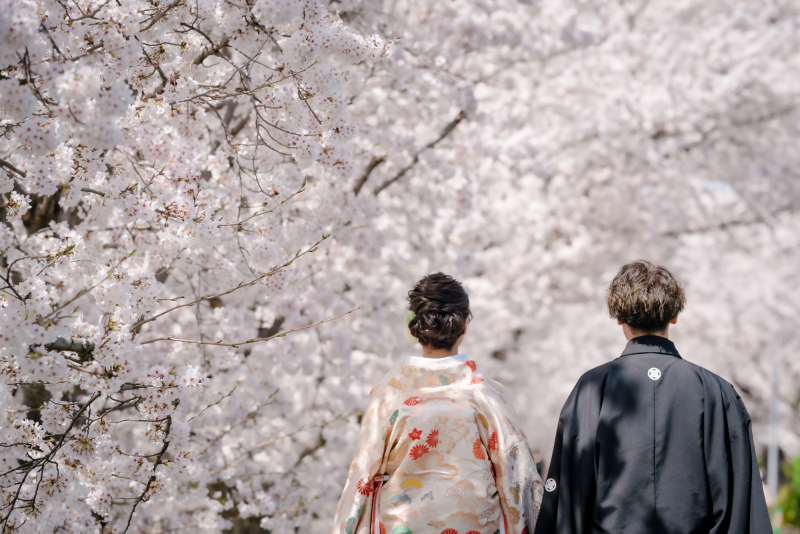 ☆桜シーズン☆和装ロケ撮影【3～5月】【9～12月】衣装2点＋ロケ地2ヵ所＋全データ付きプラン