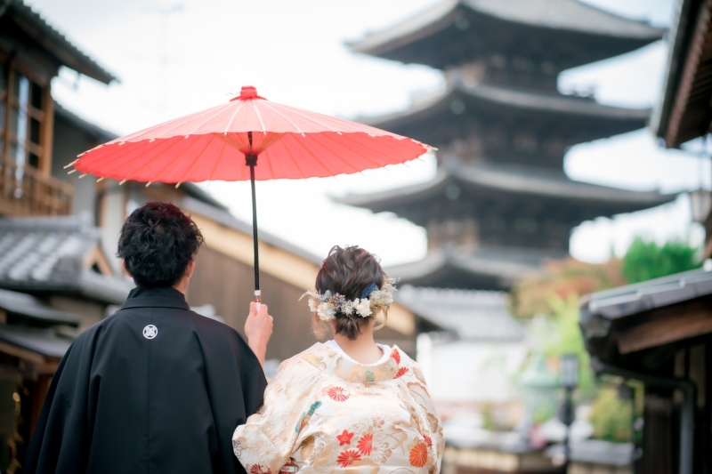 ロケ地【八坂の塔周辺】和装2点＋全データ付きプラン【1～2月】【6～8月】