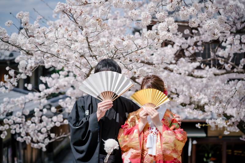 ☆桜シーズン☆和装ロケ撮影【3～5月】【9～12月】衣装1点＋ロケ地2ヵ所＋全データ付きプラン