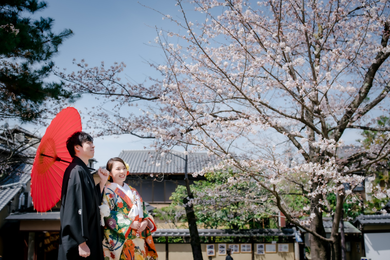 ☆桜シーズン☆和装ロケ撮影【3～5月】【9～12月】衣装1点＋ロケ地1ヵ所＋全データ付きプラン