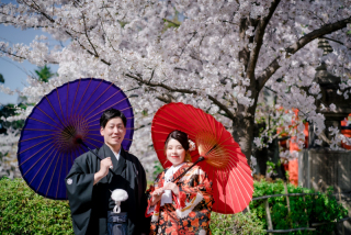 ☆桜シーズン☆和装ロケ撮影【3～5月】【9～12月】衣装1点＋ロケ地2ヵ所＋全データ付きプラン