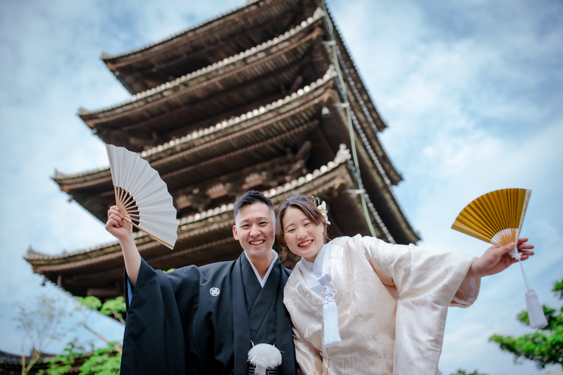 ロケ地【八坂の塔周辺】和装1点＋全データ付きプラン【3～5月】【9～12月】