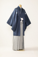 ネイビー紋付&times;プラン内袴