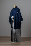 青紋付×グラデーション柄袴