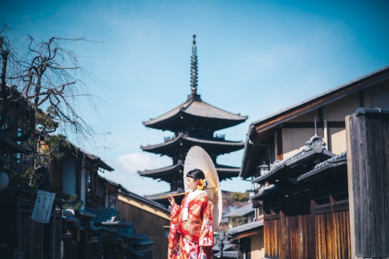 京都を象徴する八坂の塔で