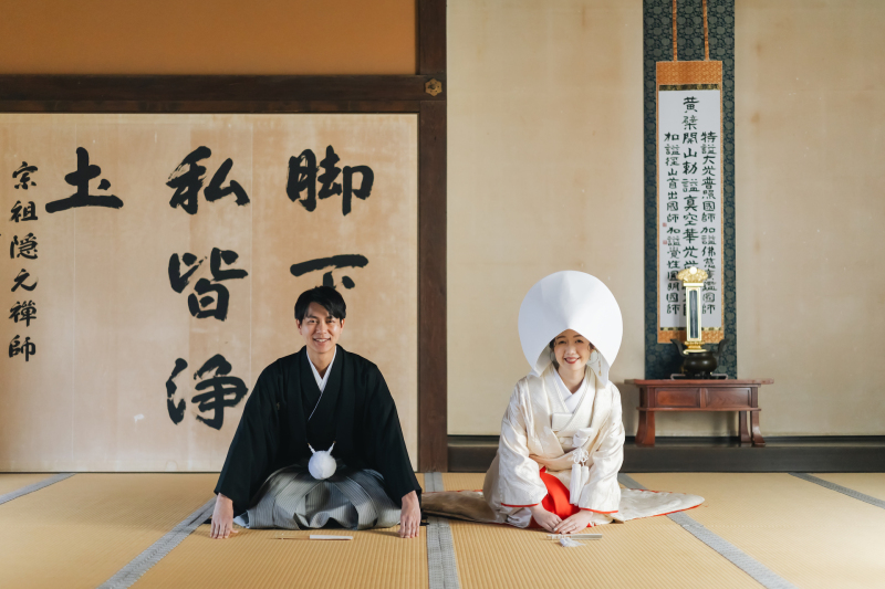 定番の正座・お辞儀撮影