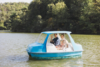 和装でも良く似合うロケに【宝ヶ池公園】