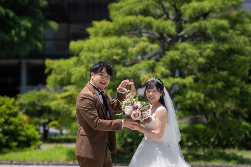 お外に出でて緑に包まれる