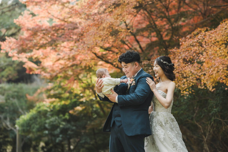 紅葉とともに残す、ふたりの大切な時間