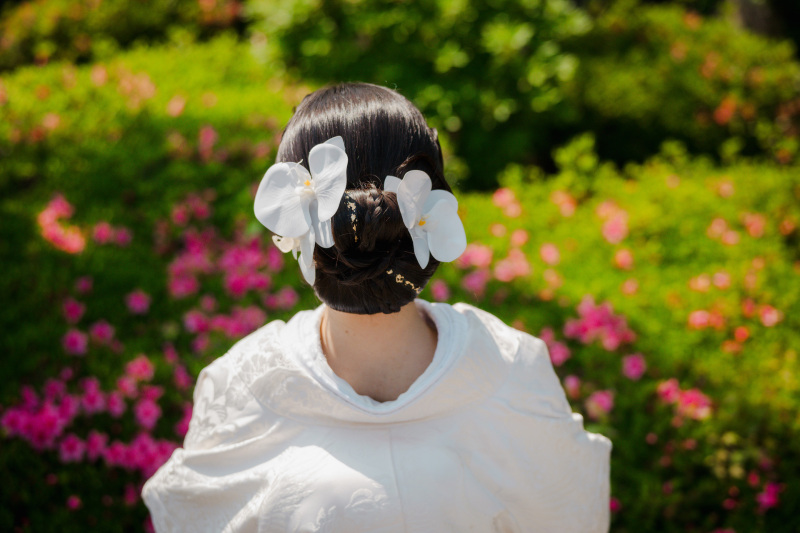 記念にヘアスタイルも
