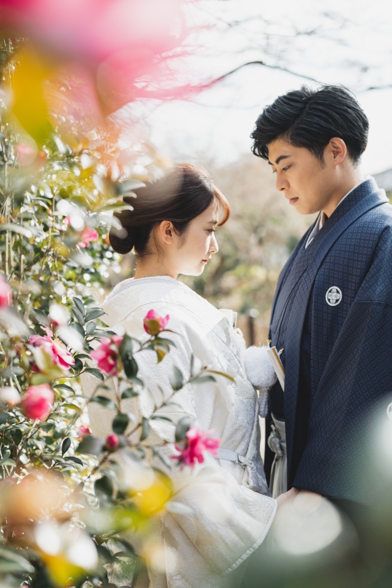 お庭の広い大覚寺で撮影