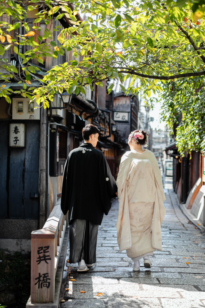 京都らしい街並みの中で