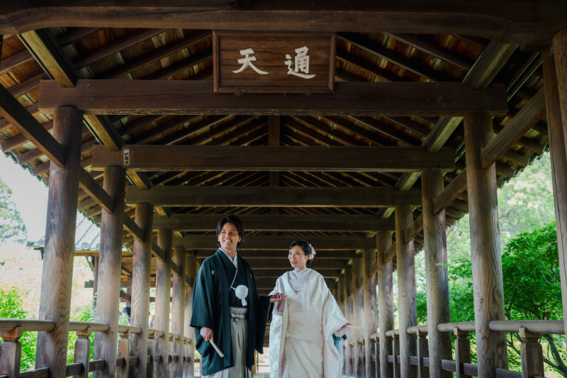 東福寺で有名な通天橋での撮影