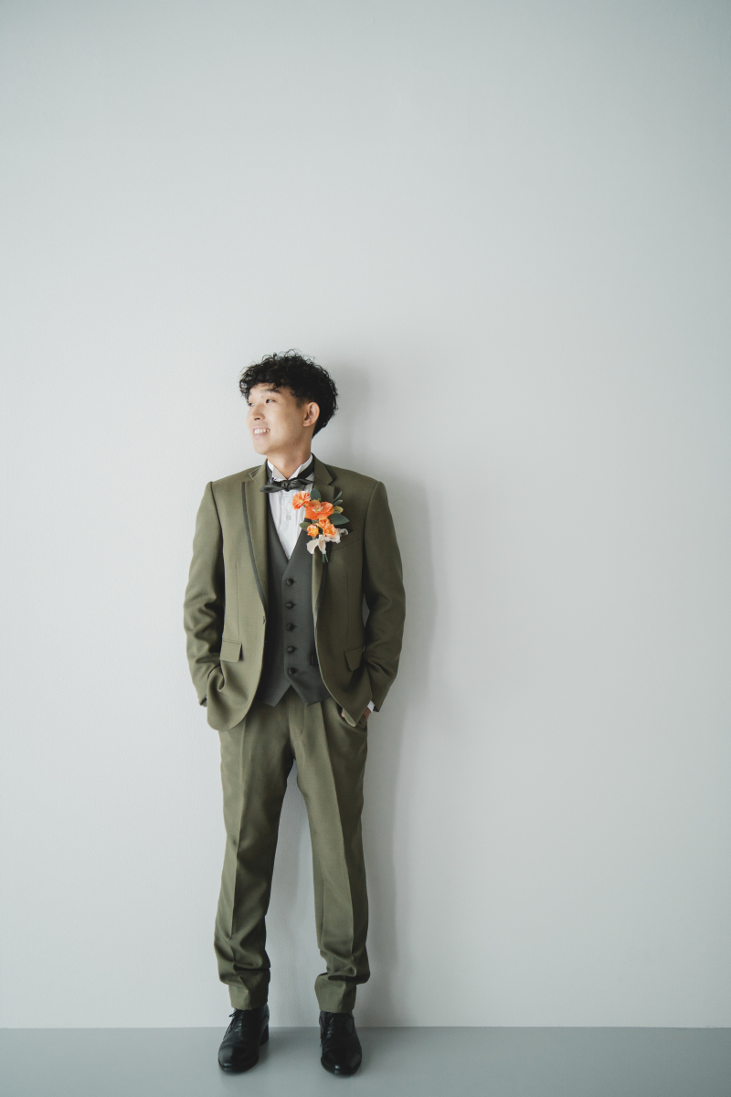 新郎様一人ショット