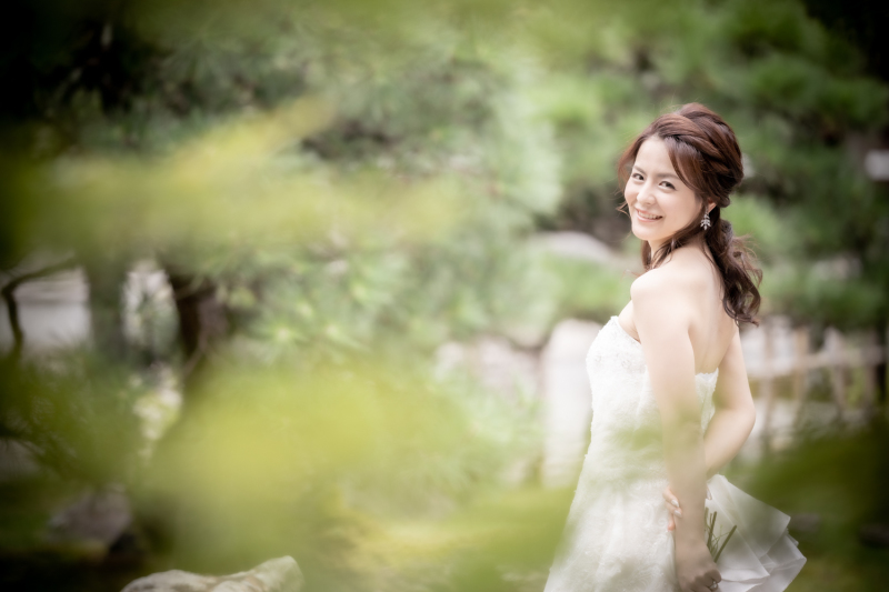 庭でのソロショット