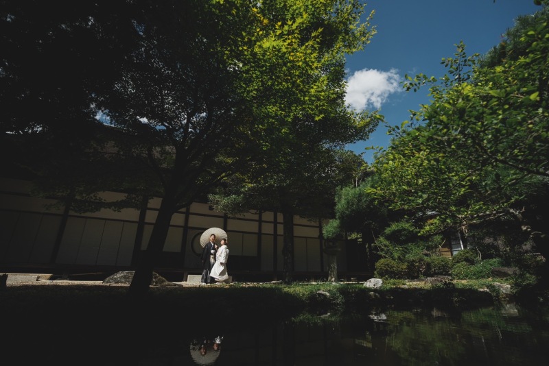 お庭を使っての撮影