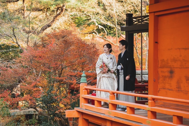 午後からは和装で