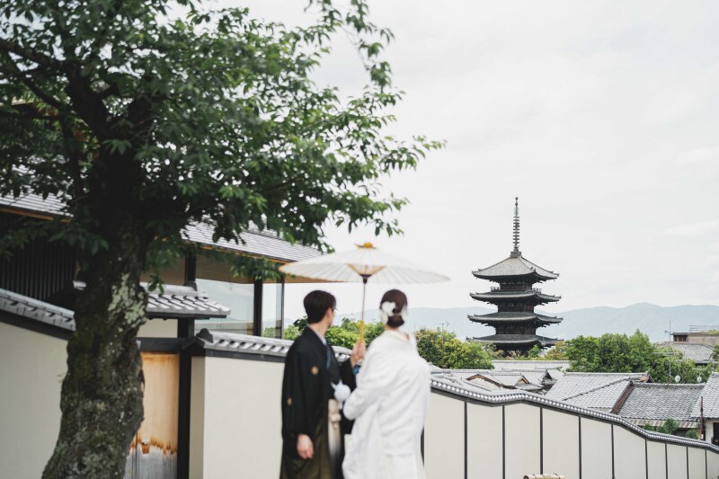 京都の街並みを見下ろして