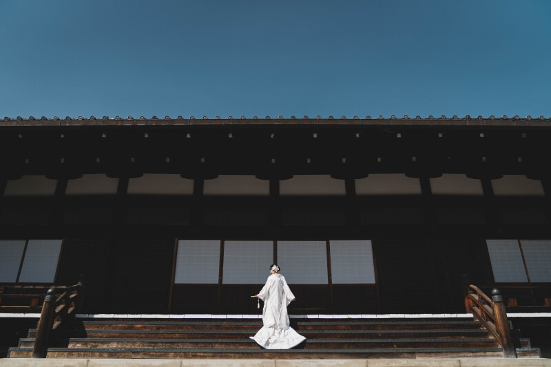 着物を下ろして撮影