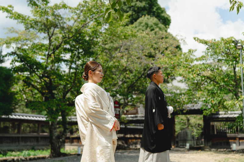 大覚寺での前撮り撮影