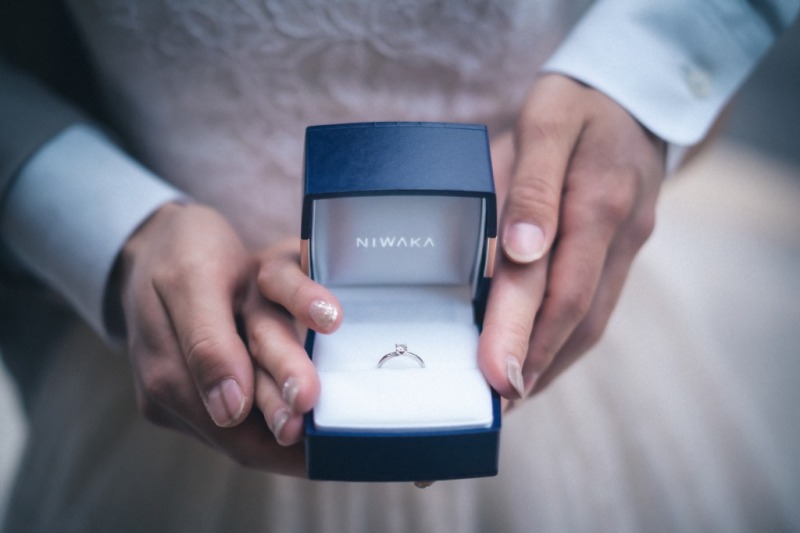 指輪ショットも忘れずに