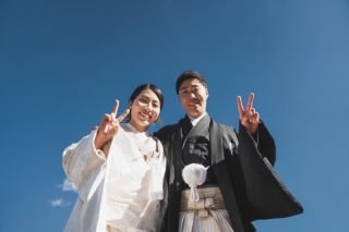 青空の大覚寺で